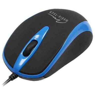 Media-Tech MT1091B Plano Blue Optikai,USB,Blue,800DPI