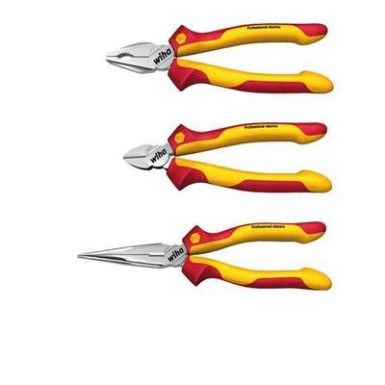VDE fogókészlet, 3 részes, Wiha Professional electric 26852