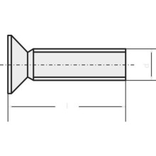 Toolcraft süllyesztett fejű, torx csavar, nemesacél, M2 x 10 mm, DIN 965, V2A, 20 db 839908