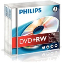 Philips DVD+RW47 4x újraírható DVD lemez DPHPW