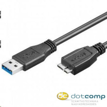 Goobay USB 3.0 kábel A- micro B 1,8m fekete (95026) 95026