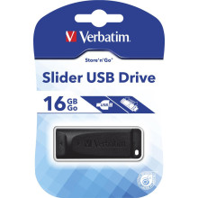 Verbatim Store N Go USB 2.0 Drive Slider 16GB black 98696
