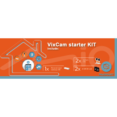 MioSMART Vixcam starter kit - Otthon figyelő csomag - Otthon figyelő kamerákkal