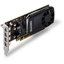 PNY NVIDIA Quadro P1000 DVI, 4GB GDDR5 (128 Bit), 4x miniDP (4x mDP to DVI), LP VCQP1000DVI-PB