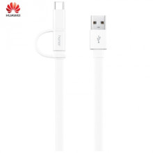 HUAWEI Adatátvitel adatkábel és töltő (microUSB és Type-C, 150 cm hosszú) FEHÉR AP55S_W 67650