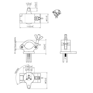 Vogel's PUC1050 TRUSS ADAPTER