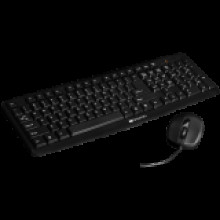 CANYON USB standard keyboard, HU layout, bundled with 1000dpi wired mice. Black. CNE-CSET1-HU