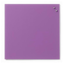 NAGA Magnetic glass board 45x45 cm violet 10773