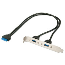 LINDY Hátlapi USB kivezetés, alaplapi csatlakozó - 2x USB 3.0