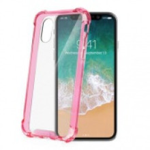 Celly iPhone X színes keretű hátlap, Pink CELLY-ARMOR900PK