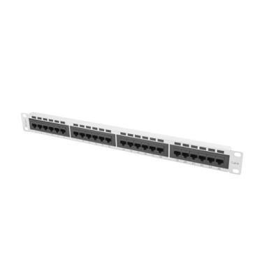 Lanberg Patch Panel 24 port 1U, cat. 6, grey PPU6-1024-S