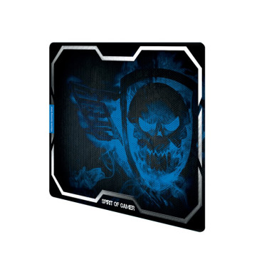 Spirit of Gamer Egérpad - SMOKEY SKULL Blue (430 x 320 x 3mm, kék)