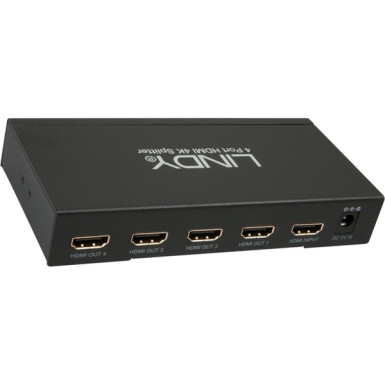 LINDY 4 Port HDMI 1.4 UHD 4K Splitter