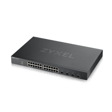 ZYXEL Switch 24x Gigabit + 4x 10G SFP+ hybird mode, standalone or NebulaFlex Cloudt Menedzselhető XGS1930-28-EU0101F