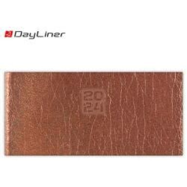 DAYLINER Zsebnaptár, fekvő elrendezésű, DAYLINER, "Mirror", ezüst