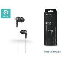Devia Devia univerzális sztereó felvevős fülhallgató - 3,5 mm jack - Devia Kintone In-Ear Wired Earphones - black ST310430