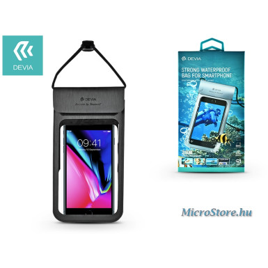 Devia Univerzális vízálló védőtok max. 5,8&quot, méretű készülékekhez - Devia Strong Waterproof Bag - black ST310676