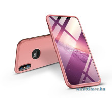 GKK Apple iPhone XS Max hátlap - GKK 360 Full Protection 3in1 - Logo - rose gold GK0266