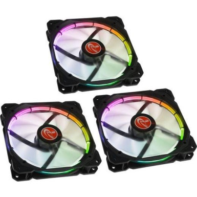 Ventilátor RAIJINTEK Auras 14 14cm RGB LED 3db-os szett 0R400052