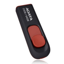 A-DATA 64 GB AC008-64G-RKD fekete pendrive