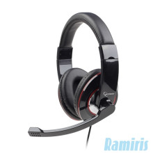 Gembird MHS-001 Headset Headset,2.0,3.5mm,Kábel:1,8m,32Ohm,20Hz-20kHz,Mikrofon,Black