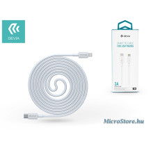 Devia USB Type-C - Lightning adat- és töltőkábel 1 m-es vezetékkel - Devia Smart Series PD Cable for Lightning - 3.0A - white  ST326868