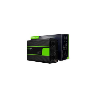 Green Cell INV09 Autós inverter tiszta szinuszhullámformával 12V - 230V / 1000W INV09