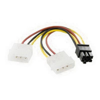 4pin(Molex)-vga 6pin átalakító 4World 06128