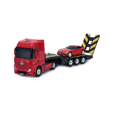 Rastar Mercedes-Benz Actros távirányítós autószállító kamion + AMG GT autó (1:24) GRA3001