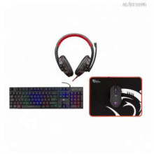 White Shark COMANCHE-3 gamer combo billetyűzet (magyar) + egér + fejhallgató + egérpad GC-4104HU