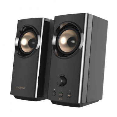 Creative T60 Compact Hi-Fi 2.0 Desktop Speakers Black 51MF1705AA001