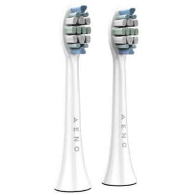 AENO Replacement toothbrush heads, White, Dupont bristles, 2pcs in set (for ADB0003/ADB0005 and ADB0004/ADB0006) ADBTH3-5