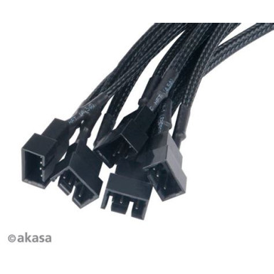 KAB Akasa - Flexa FP5 - 4pin Molex - 5x 4pin PWM ventilátor kábel - 45cm - Duo pack - AK-CBFA08-KT02 AK-CBFA08-KT02