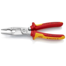 KNIPEX Elektromos szerelőfogó krómozott VDE, 200 mm - 13 86 200 1 386 200