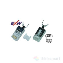 EXW Modulár dugó RJ45 Cat6A STP patch/fali 1,5mm 50micron - 10539 10539