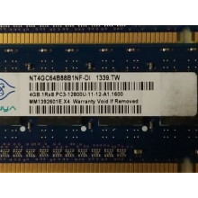 Nanya DDR3 4GB 1Rx8 PC3-12800U-11-12A1 1600 NT4GC64B88B1NF-DI - használt