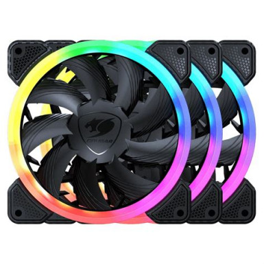 COUGAR GAMING Cougar | COUGAR VORTEX VK120 - 3PC Pack | RGB FAN CF-VK12HB3-RGB