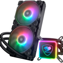 COUGAR GAMING Cougar I Aqua ARGB 240 I 3MAQR240.0006 I AiO Liquid Cooling I Aqua ARGB 240 *1 + 120mm RGB fan x2 + remote control CGR-AQUA RGB 240