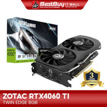 ZOTAC Graphics Card GAMING GeForce RTX 4060 Ti Twin Edge - 8 GB GDDR6 OC ZT-D40610H-10M